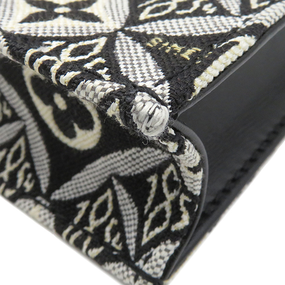 Louis Vuitton Petite Sac Plat Monogram Jacquard Shoulder Bag Black - Picture 5 of 8